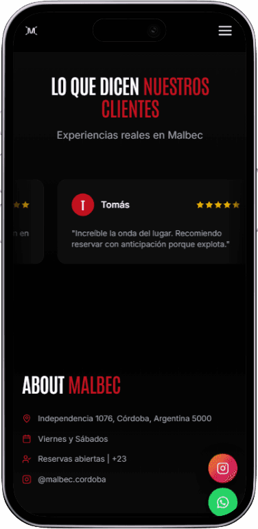 Template Malbec - Mobile